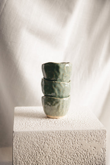 Espresso Cups (Set of 3) - Jade