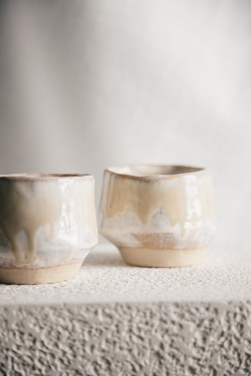 Cappuccino Cups (Set of 2) - Oyster