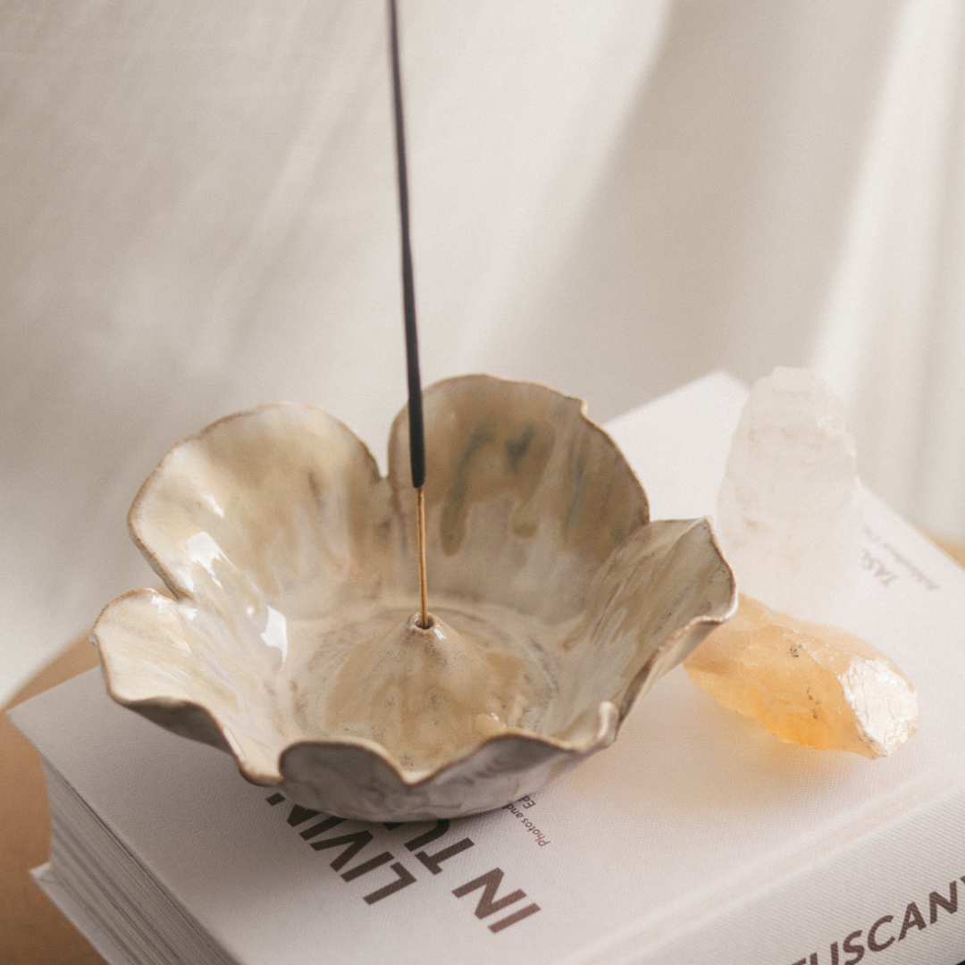 Bloom Incense Holder - Oyster