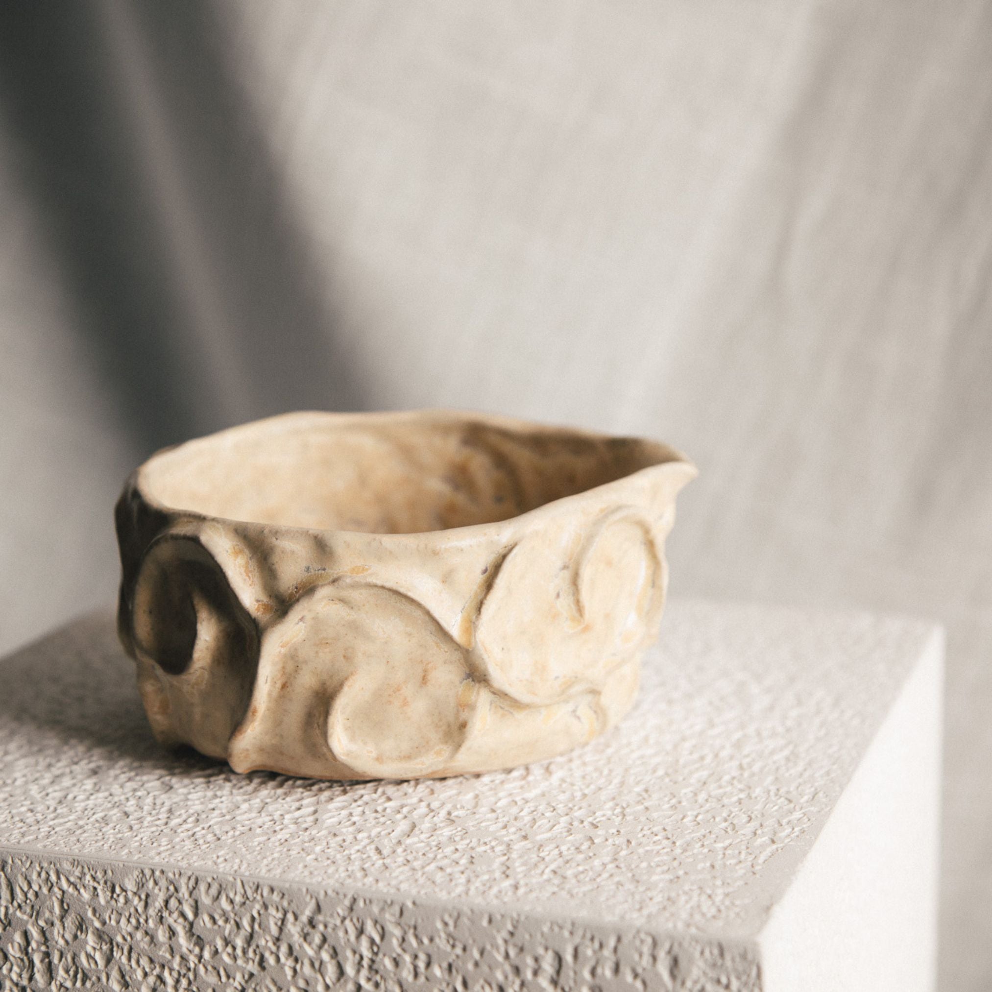 Detailed Matcha Bowl - Sandstone