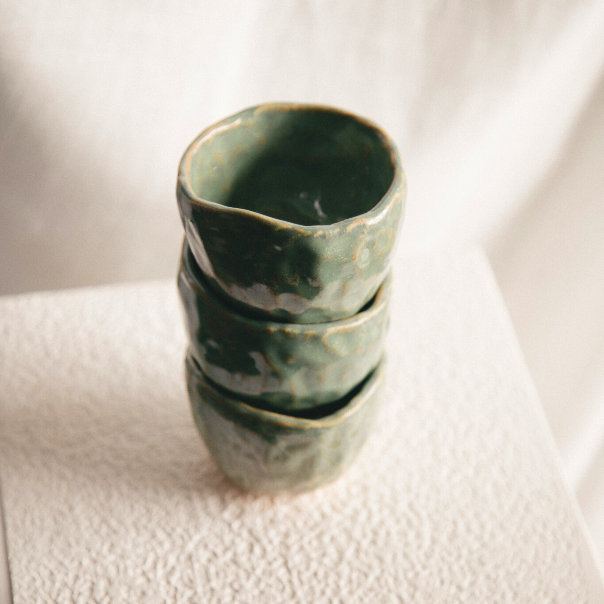 Espresso Cups (Set of 3) - Jade