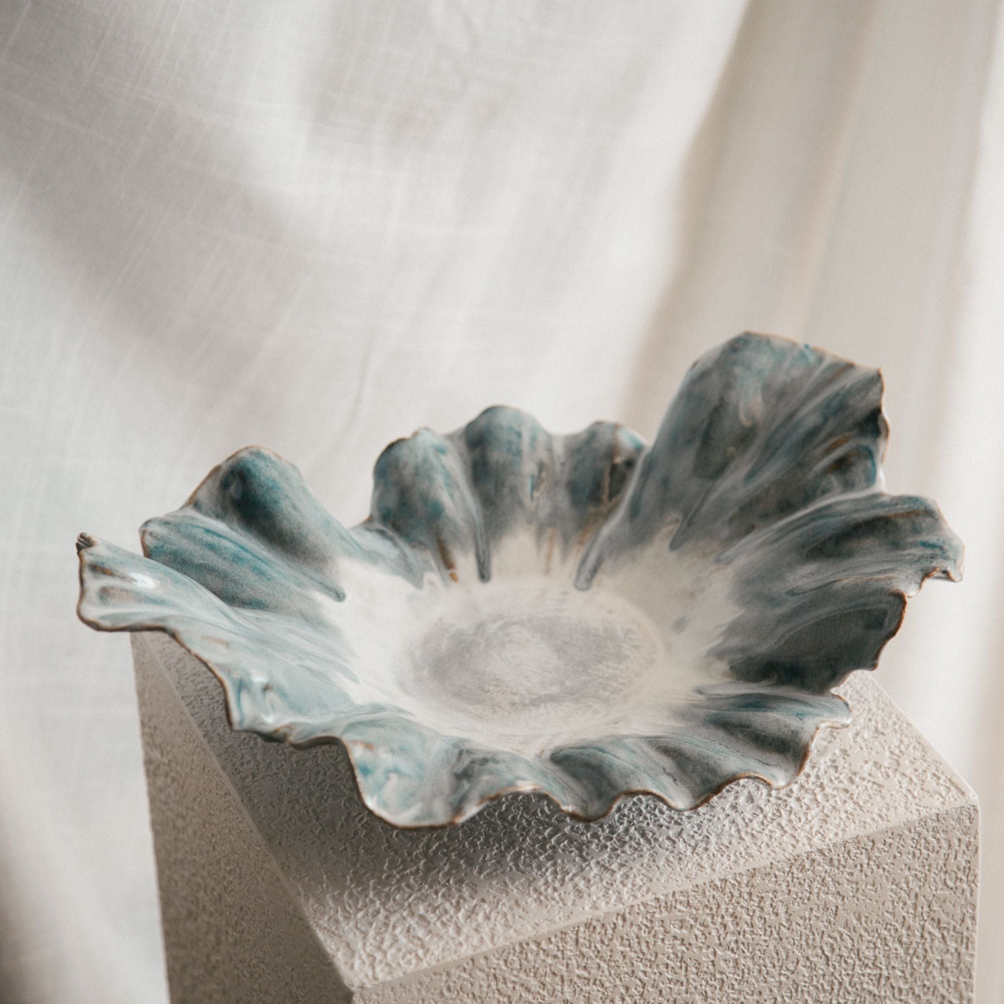 Bloom Centrepiece Bowl - Capri Blue