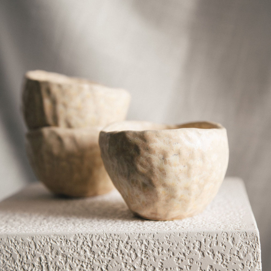 Cappuccino Cups (Set of 3) - Sandstone