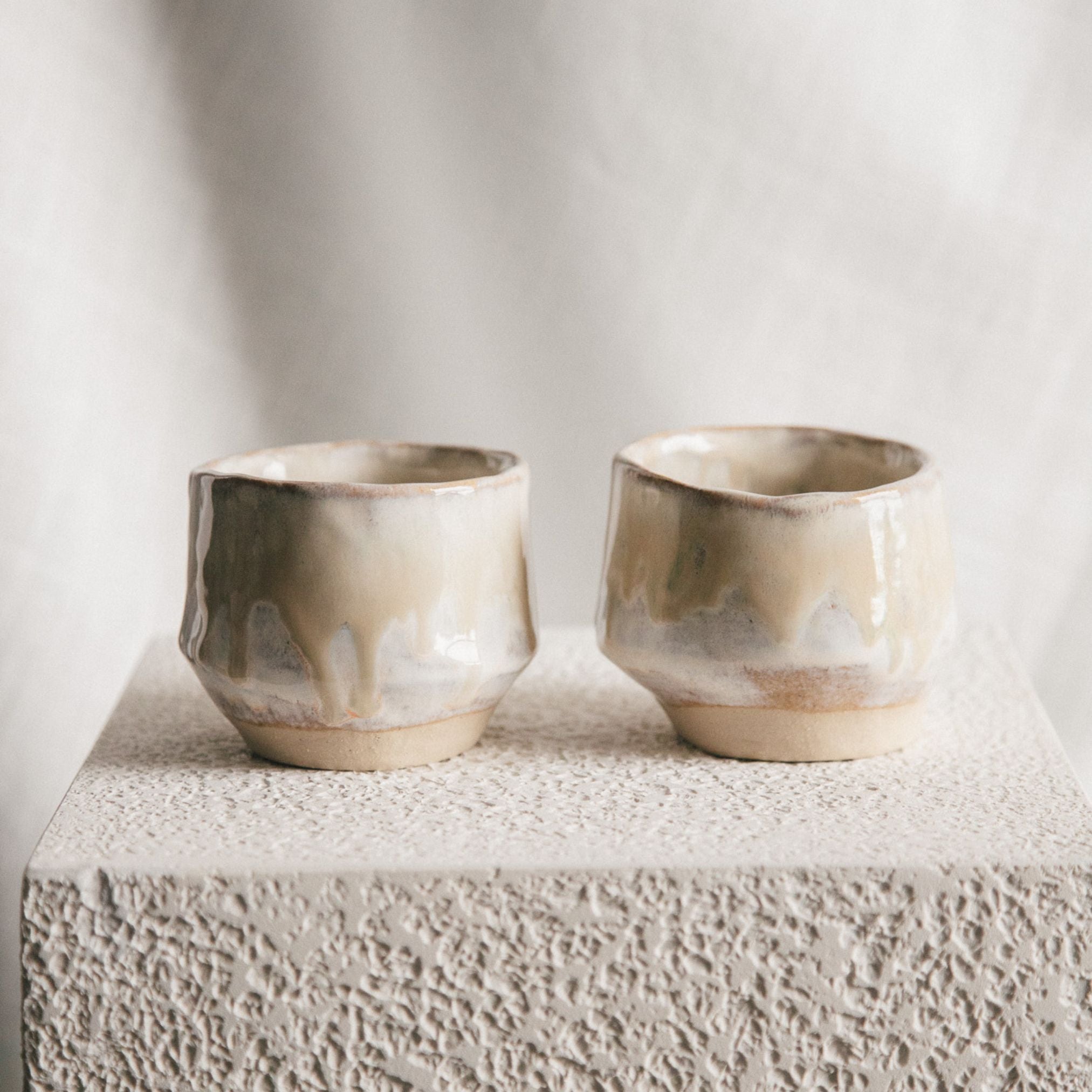 Cappuccino Cups (Set of 2) - Oyster