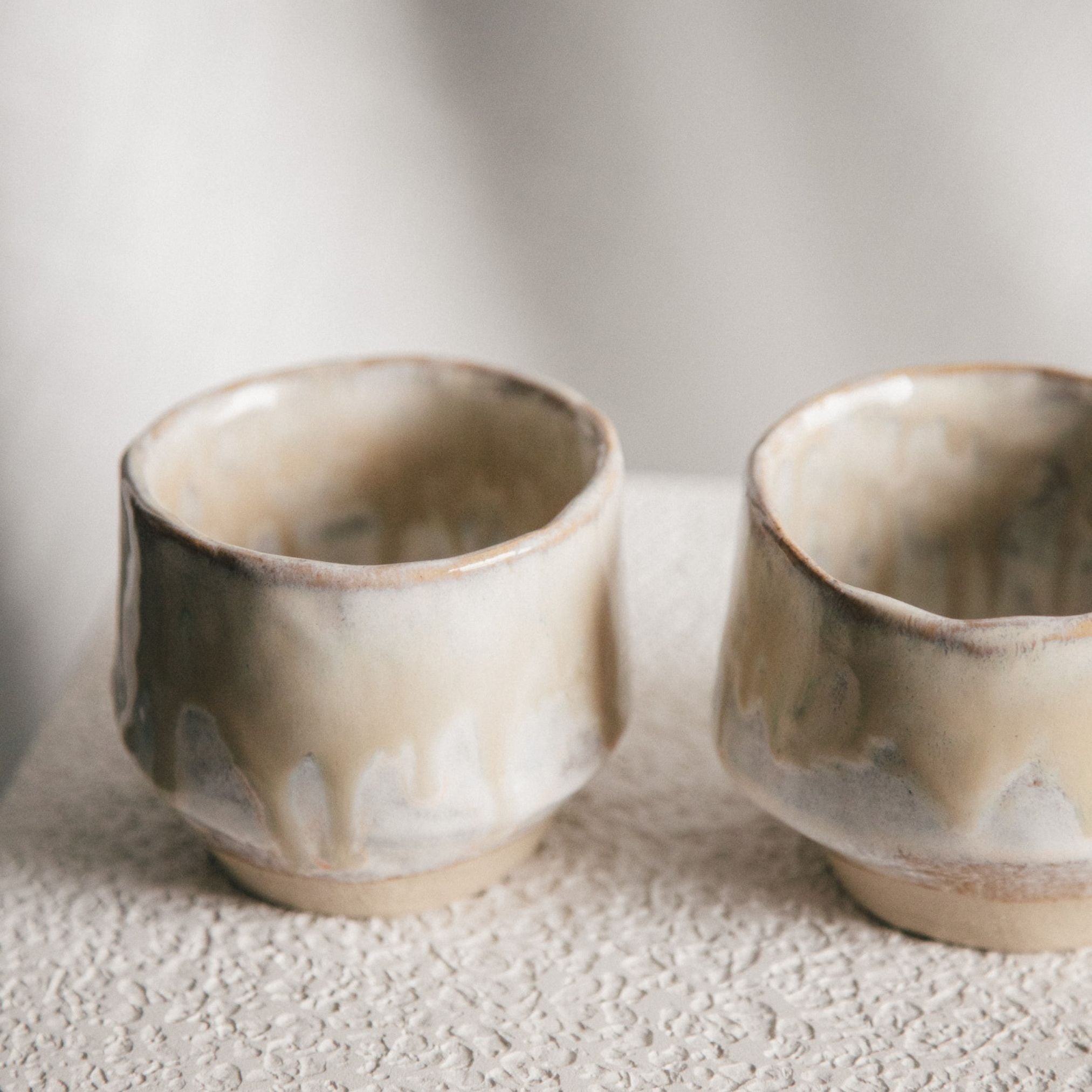 Cappuccino Cups (Set of 2) - Oyster