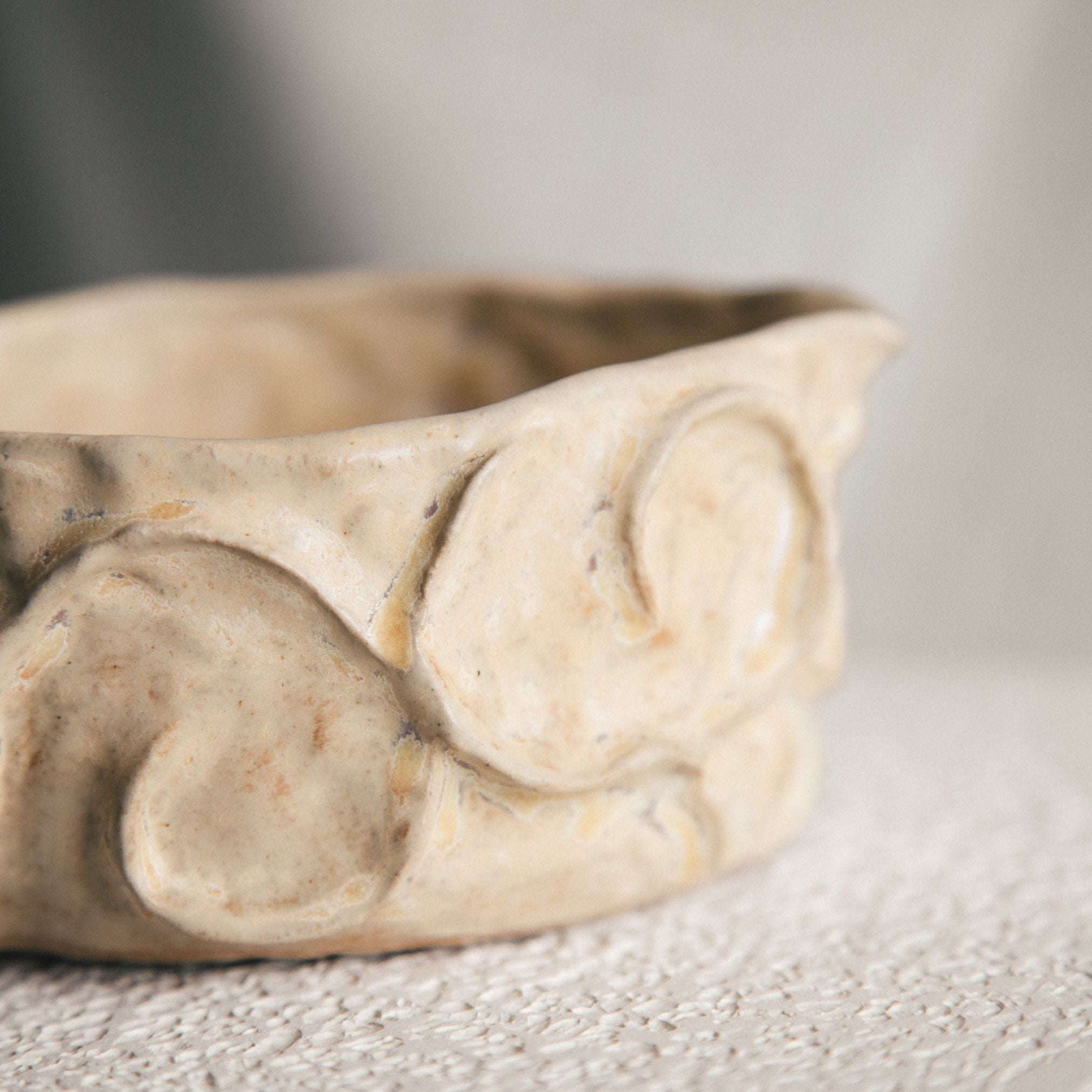 Detailed Matcha Bowl - Sandstone