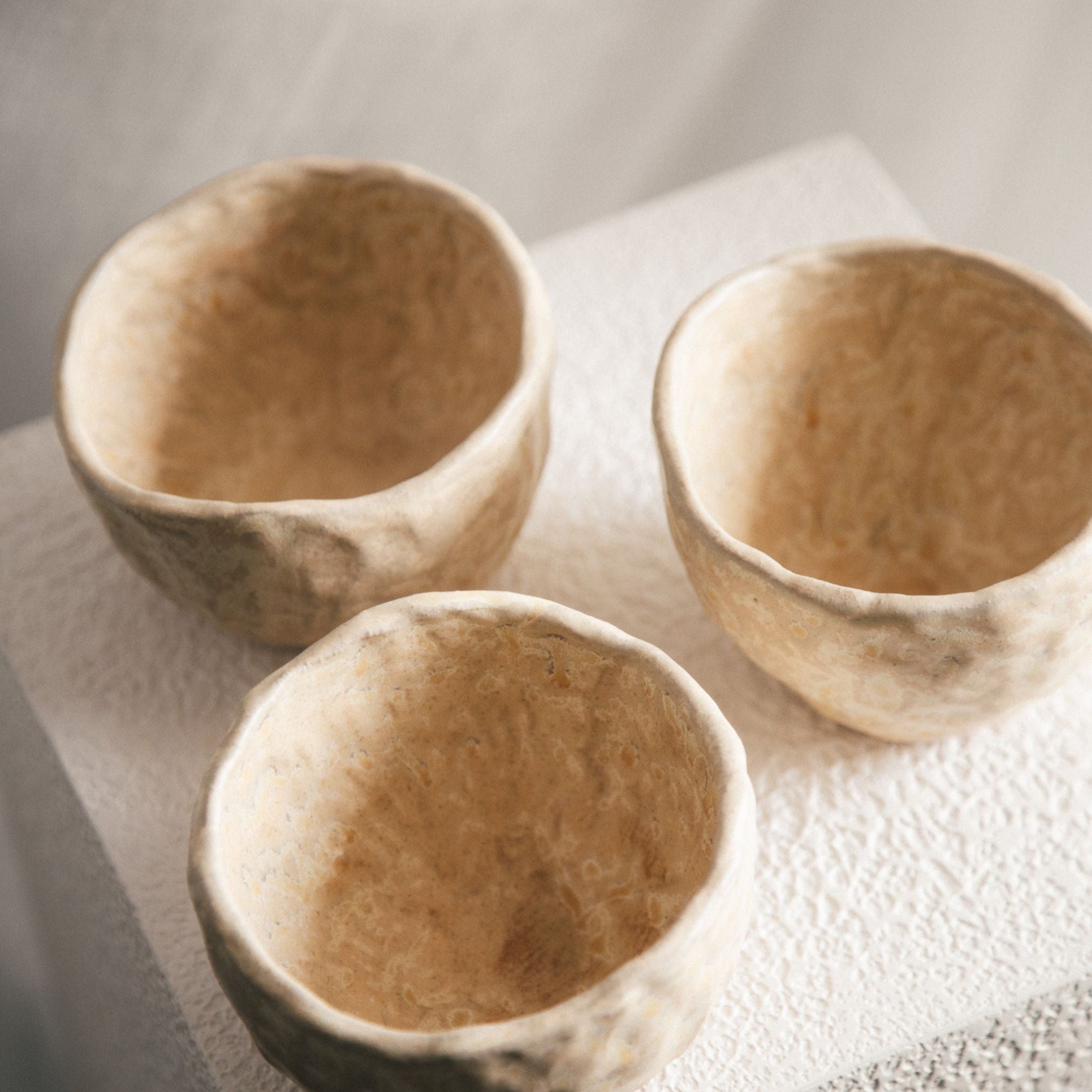 Cappuccino Cups (Set of 3) - Sandstone