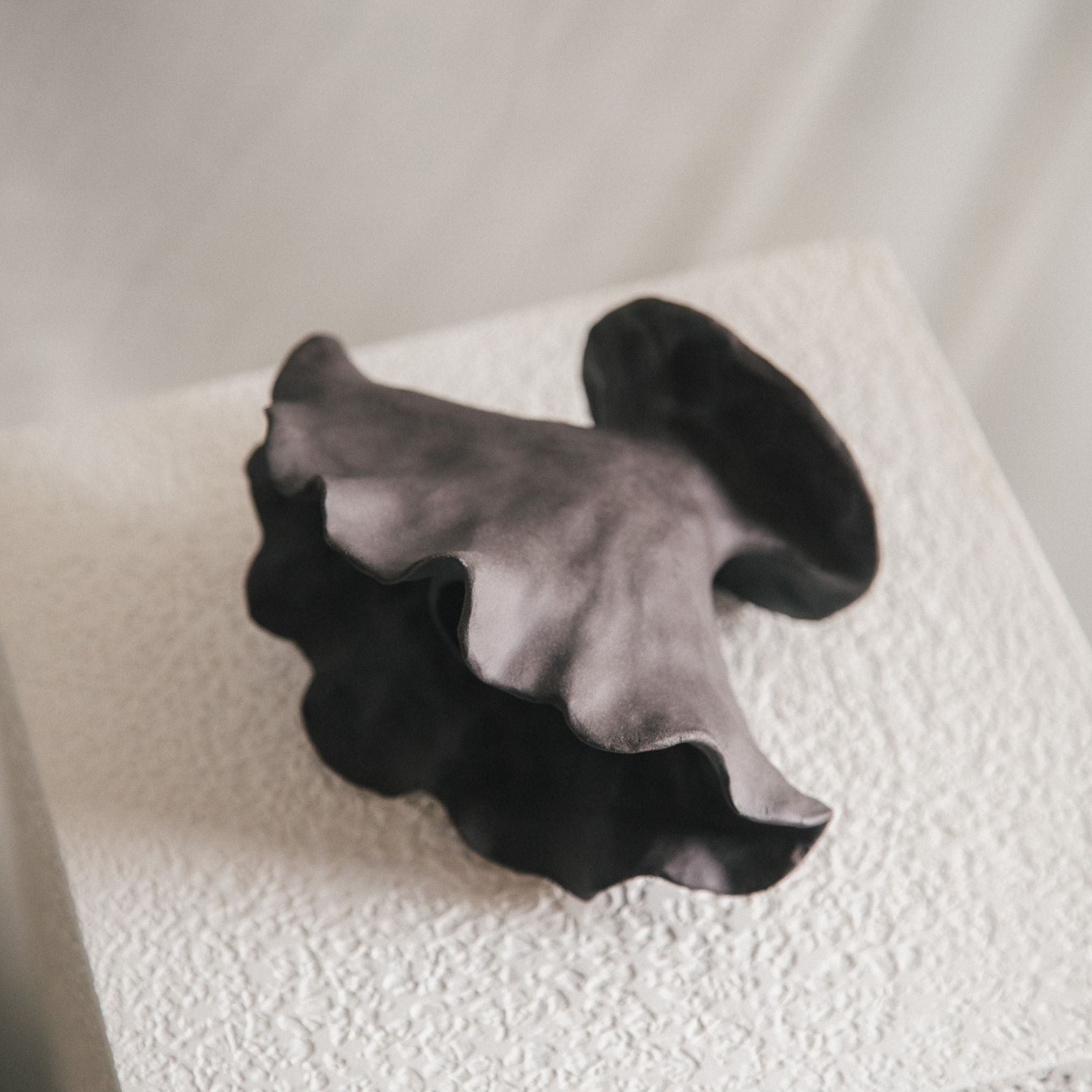 Bloom Candlestick - Dark Stone