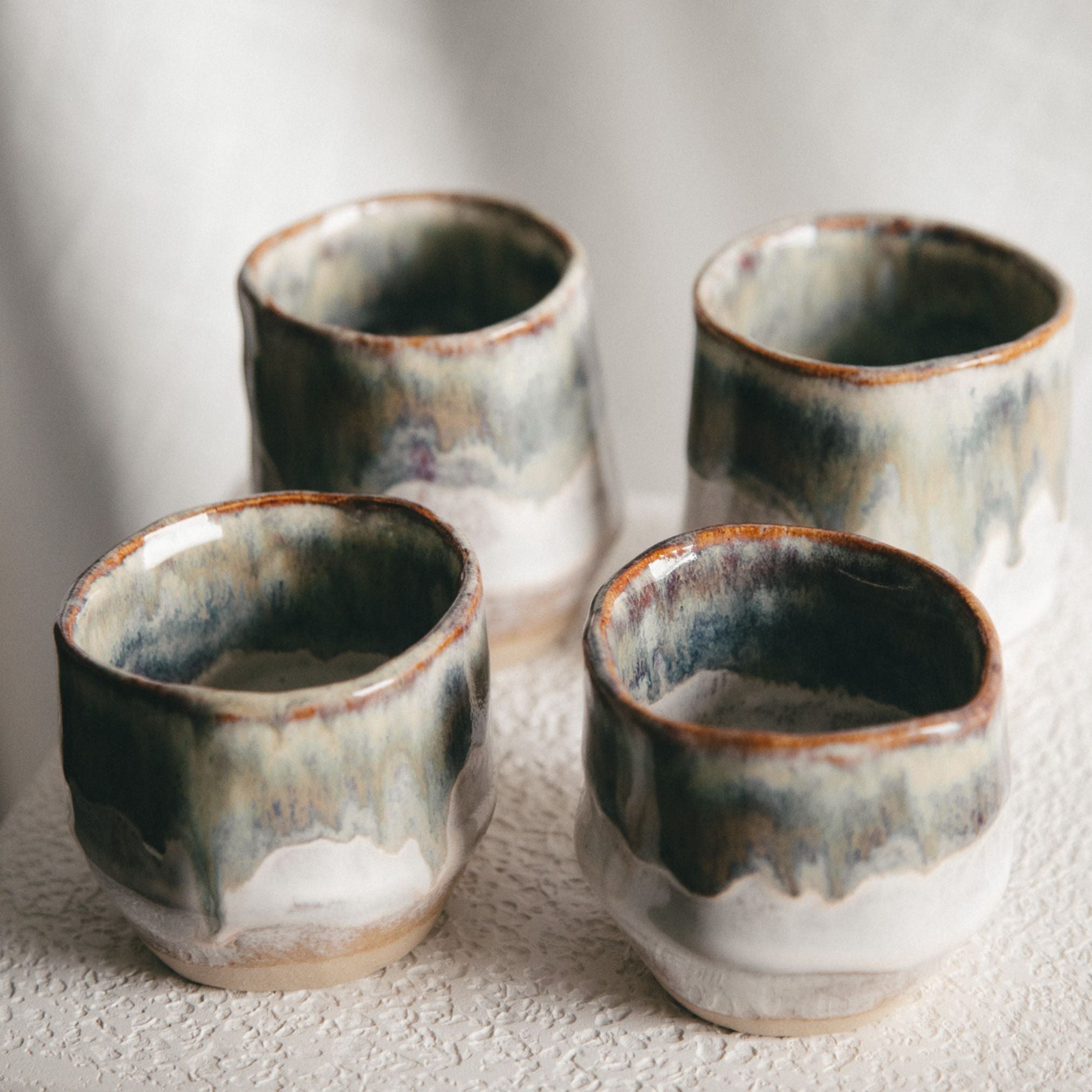 Large Cappuccino Cups (Set of 2) - Forest