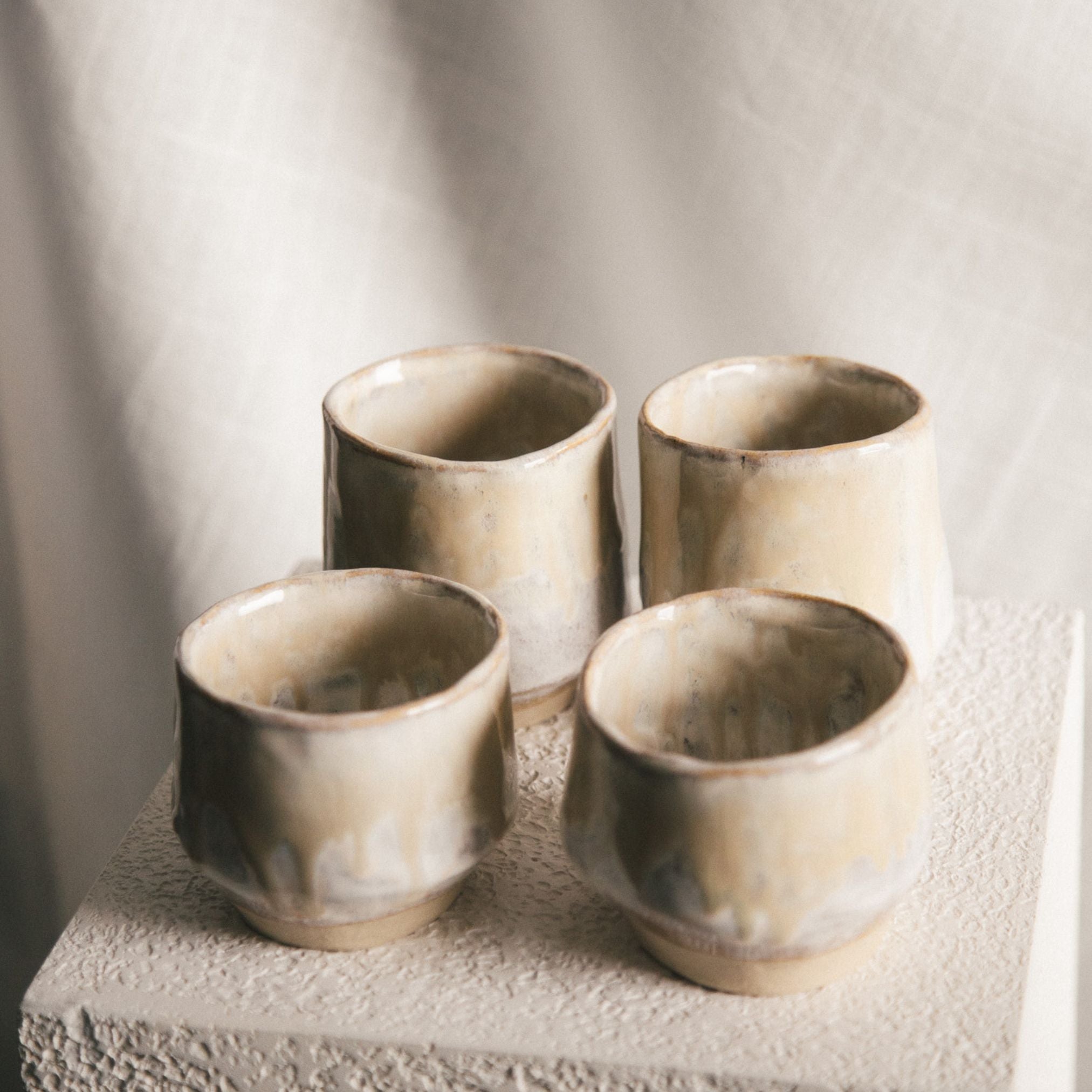 Cappuccino Cups (Set of 2) - Oyster