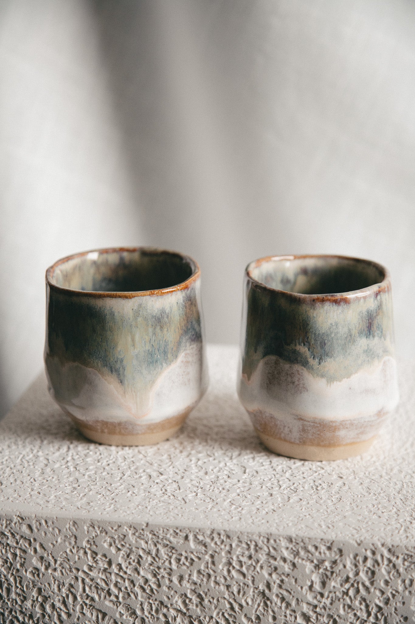 Large Cappuccino Cups (Set of 2) - Forest