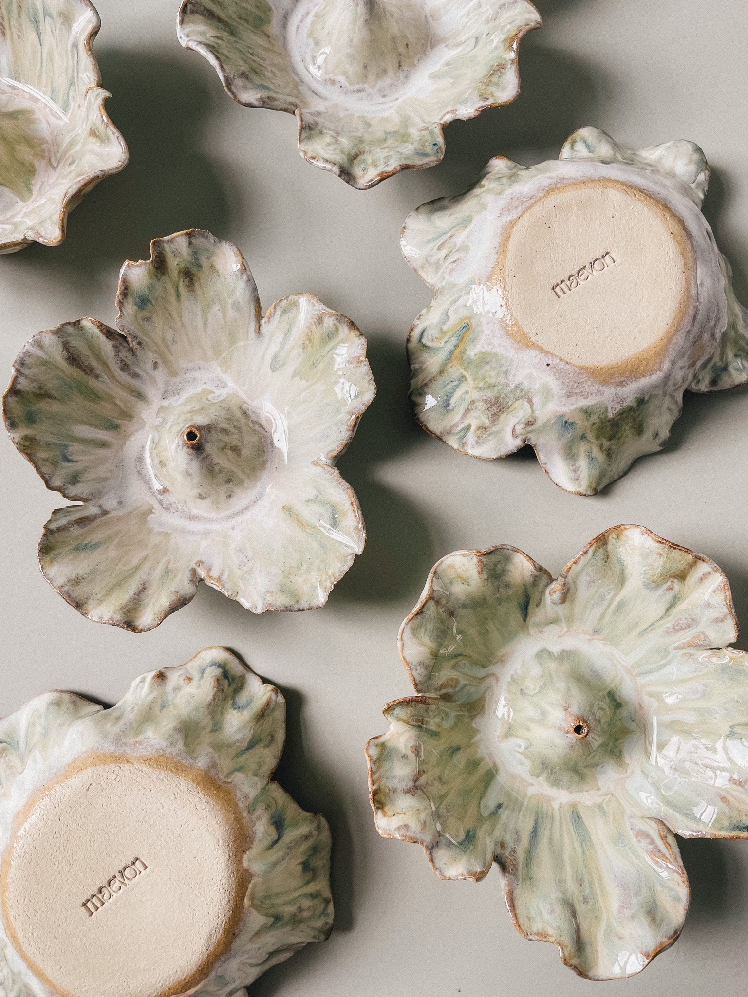 Bloom Incense Holder - Moss