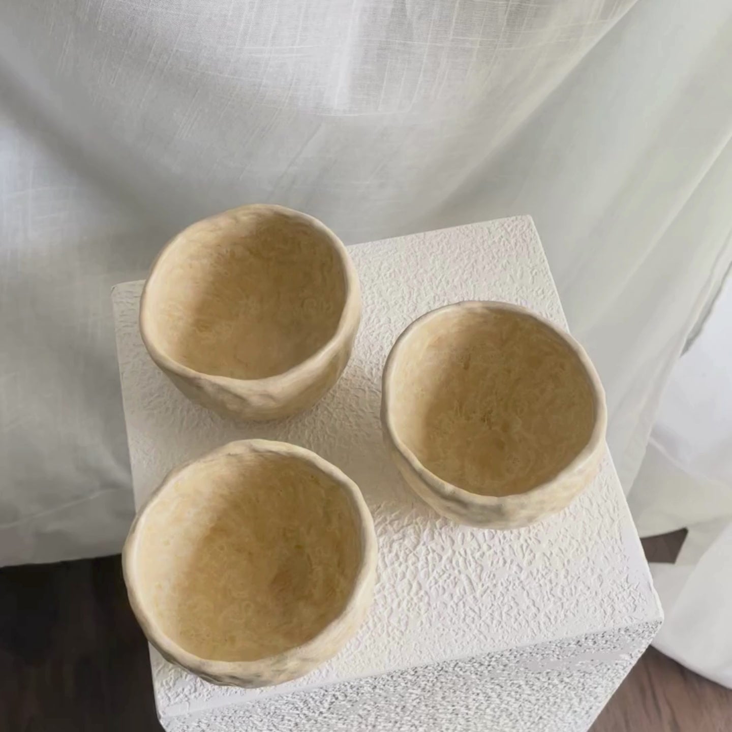Cappuccino Cups (Set of 3) - Sandstone