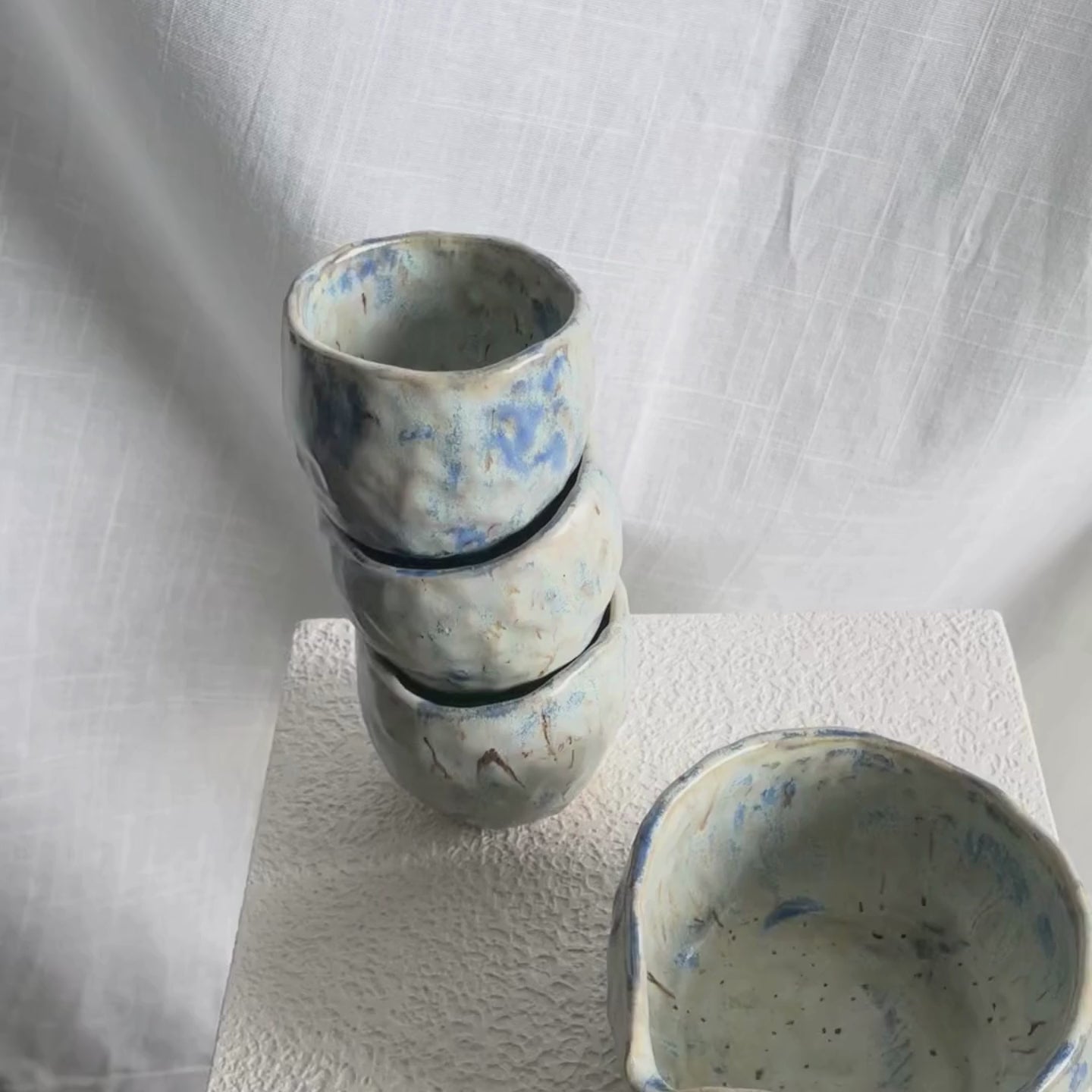 Espresso Cups (Set of 3) - Reef Blue